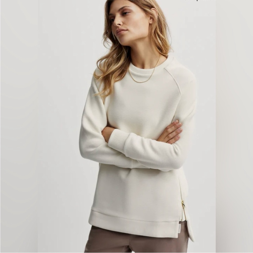 Varley Manning Sweat NWT, in Eggnog, XS